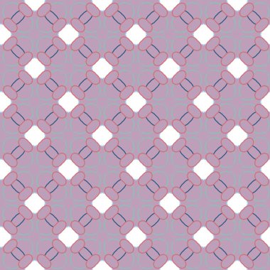 Geometrik şekilli kusursuz desen, vektör illüstrasyonu