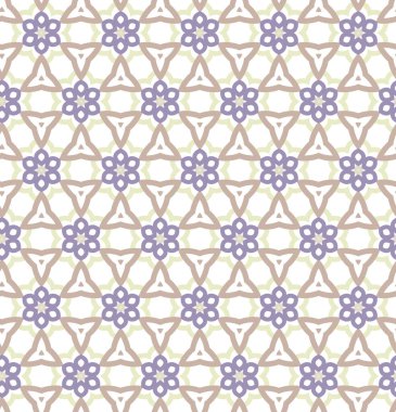 Geometrik şekilli kusursuz desen, vektör illüstrasyonu