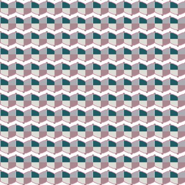 Geometrik şekilli kusursuz desen, vektör illüstrasyonu