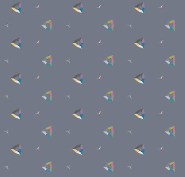 Geometrik şekilli kusursuz desen, vektör illüstrasyonu