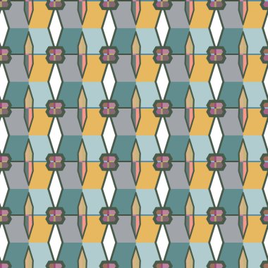 soyut kaleydoskop kumaş dikişsiz arkaplan, vektör illüstrasyonu 