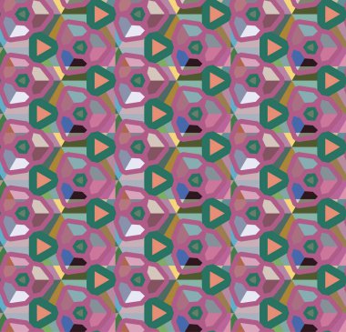 soyut kaleydoskop kumaş dikişsiz arkaplan, vektör illüstrasyonu 