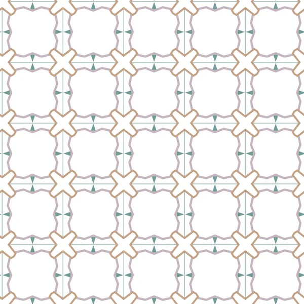 Patrón Sin Costura Con Formas Geométricas Ilustración Vectorial — Archivo Imágenes Vectoriales