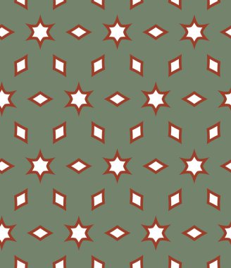 Geometrik şekilli kusursuz desen, vektör illüstrasyonu