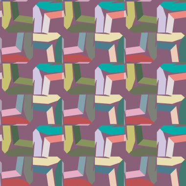 soyut kaleydoskop kumaş dikişsiz arkaplan, vektör illüstrasyonu 