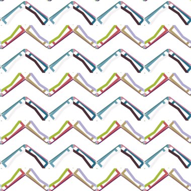 Geometrik şekilli kusursuz desen, vektör illüstrasyonu