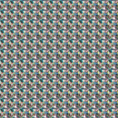 soyut kaleydoskop kumaş dikişsiz arkaplan, vektör illüstrasyonu 