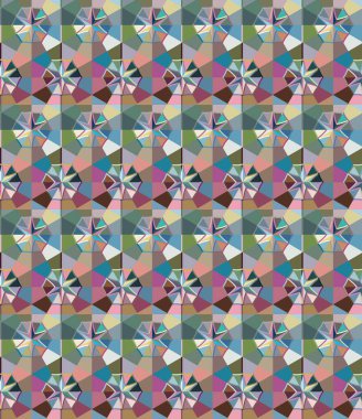 soyut kaleydoskop kumaş dikişsiz arkaplan, vektör illüstrasyonu 