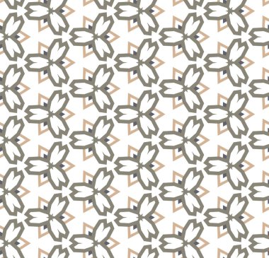 Geometrik şekilli kusursuz desen, vektör illüstrasyonu