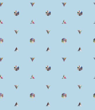 Geometrik şekilli kusursuz desen, vektör illüstrasyonu