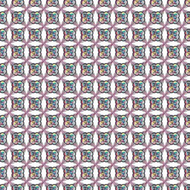 Geometrik şekilli kusursuz desen, vektör illüstrasyonu