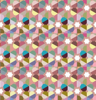soyut kaleydoskop kumaş dikişsiz arkaplan, vektör illüstrasyonu 