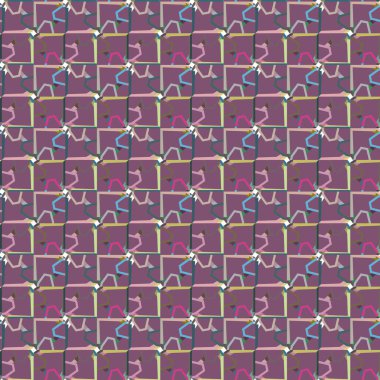 soyut kaleydoskop kumaş dikişsiz arkaplan, vektör illüstrasyonu 