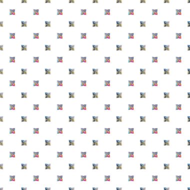 Geometrik şekilli kusursuz desen, vektör illüstrasyonu