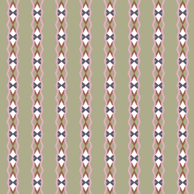 Geometrik şekilli kusursuz desen, vektör illüstrasyonu