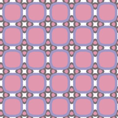 Geometrik şekilli kusursuz desen, vektör illüstrasyonu