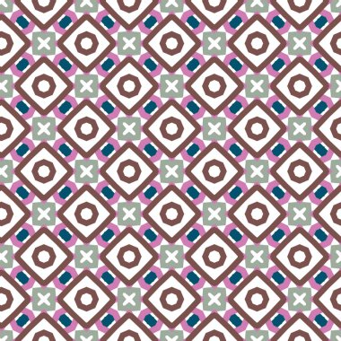 soyut kaleydoskop kumaş dikişsiz arkaplan, vektör illüstrasyonu 
