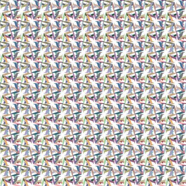 Geometrik şekilli kusursuz desen, vektör illüstrasyonu