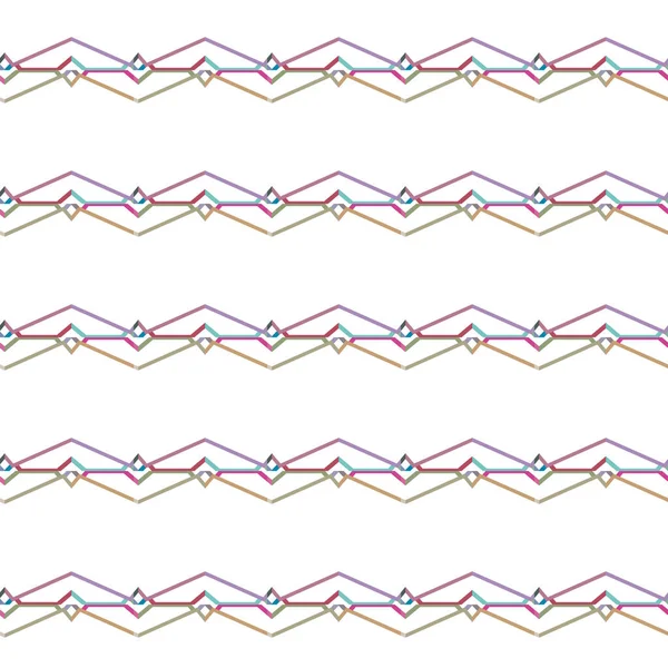 Abstrait Kaléidoscope Tissu Fond Sans Couture Illustration Vectorielle — Image vectorielle