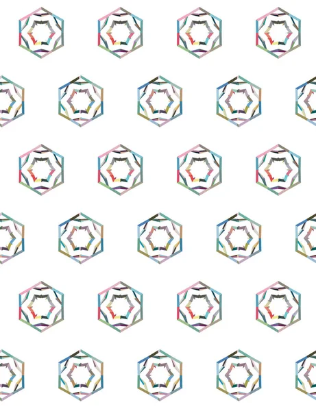 Elvont Kaleidoszkóp Szövet Zökkenőmentes Háttér Vektor Illusztráció — Stock Vector