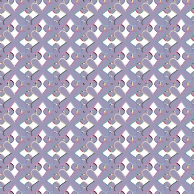 Geometrik şekilli kusursuz desen, vektör illüstrasyonu