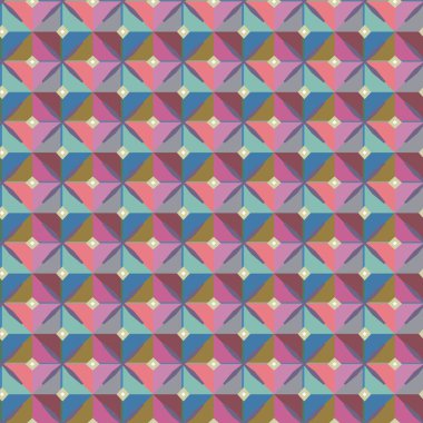 soyut kaleydoskop kumaş dikişsiz arkaplan, vektör illüstrasyonu 