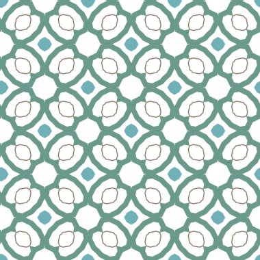 Geometrik şekilli kusursuz desen, vektör illüstrasyonu