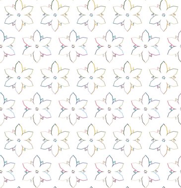 Geometrik şekilli kusursuz desen, vektör illüstrasyonu