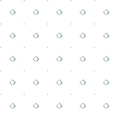 soyut kaleydoskop kumaş dikişsiz arkaplan, vektör illüstrasyonu 