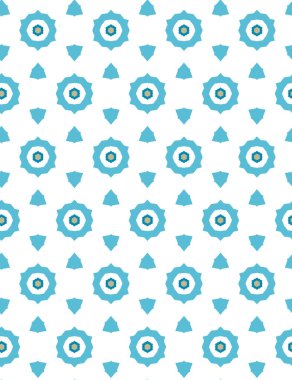 Geometrik şekilli kusursuz desen, vektör illüstrasyonu