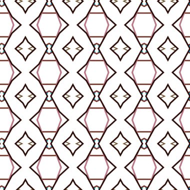 Soyut geometrik şekilli kusursuz desen