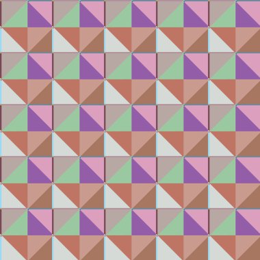 Geometrik şekilli kusursuz desen, vektör illüstrasyonu