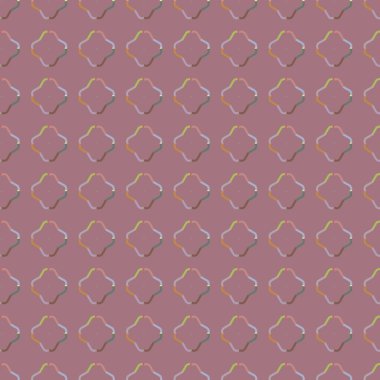 Geometrik şekilli kusursuz desen, vektör illüstrasyonu