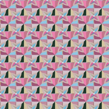 soyut kaleydoskop kumaş dikişsiz arkaplan, vektör illüstrasyonu 