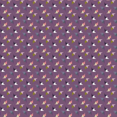 Geometrik şekilli kusursuz desen, vektör illüstrasyonu