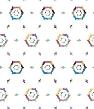 soyut kaleydoskop kumaş dikişsiz arkaplan, vektör illüstrasyonu 