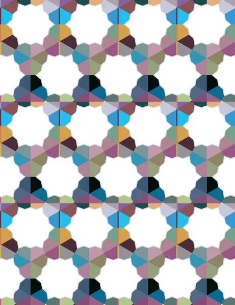 Naadloos Patroon Met Abstracte Geometrische Vormen — Stockvector