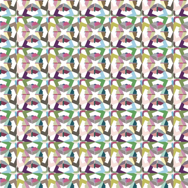 Abstraktes Kaleidoskop Stoff Nahtloser Hintergrund Vektorillustration — Stockvektor