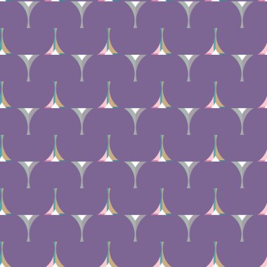 Geometrik şekilli kusursuz desen, vektör illüstrasyonu