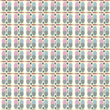 Soyut geometrik şekilli kusursuz desen