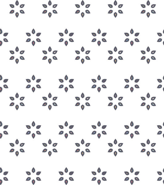 abstract kaleidoscope fabric seamless background, vector illustration 