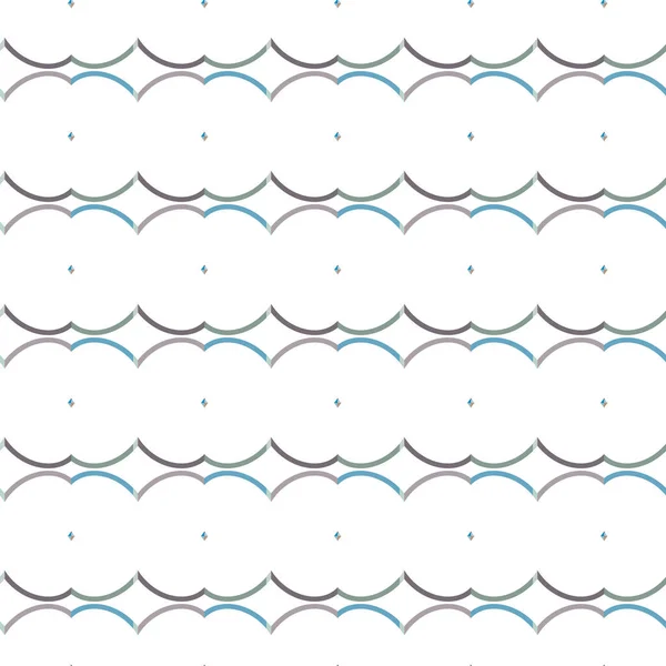 Bezszwowy Wzór Geometrycznych Kształtach Ilustracja Wektorowa — Wektor stockowy