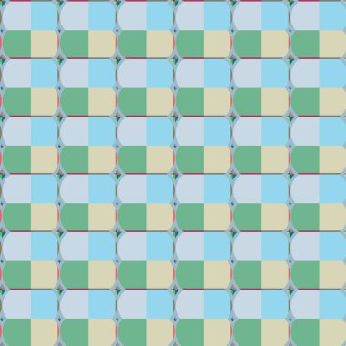 Geometrik şekilli kusursuz desen, vektör illüstrasyonu