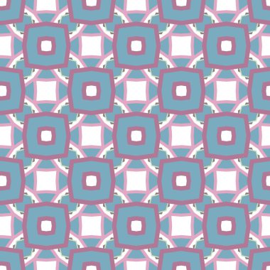 Geometrik şekilli kusursuz desen, vektör illüstrasyonu