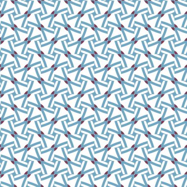 Geometrik şekilli kusursuz desen, vektör illüstrasyonu