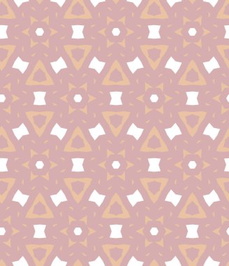 Geometrik şekilli kusursuz desen, vektör illüstrasyonu