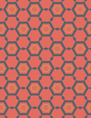 Soyut geometrik şekilli kusursuz desen