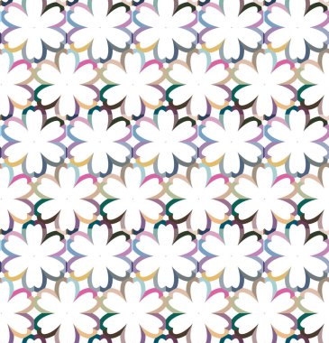 soyut kaleydoskop kumaş dikişsiz arkaplan, vektör illüstrasyonu 