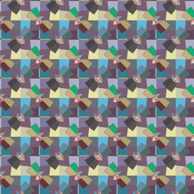 soyut kaleydoskop kumaş dikişsiz arkaplan, vektör illüstrasyonu 