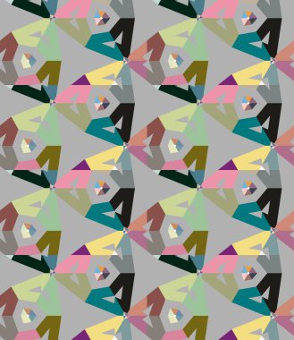 soyut kaleydoskop kumaş dikişsiz arkaplan, vektör illüstrasyonu 